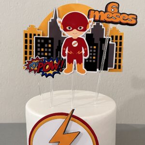 Topo de bolo Flash